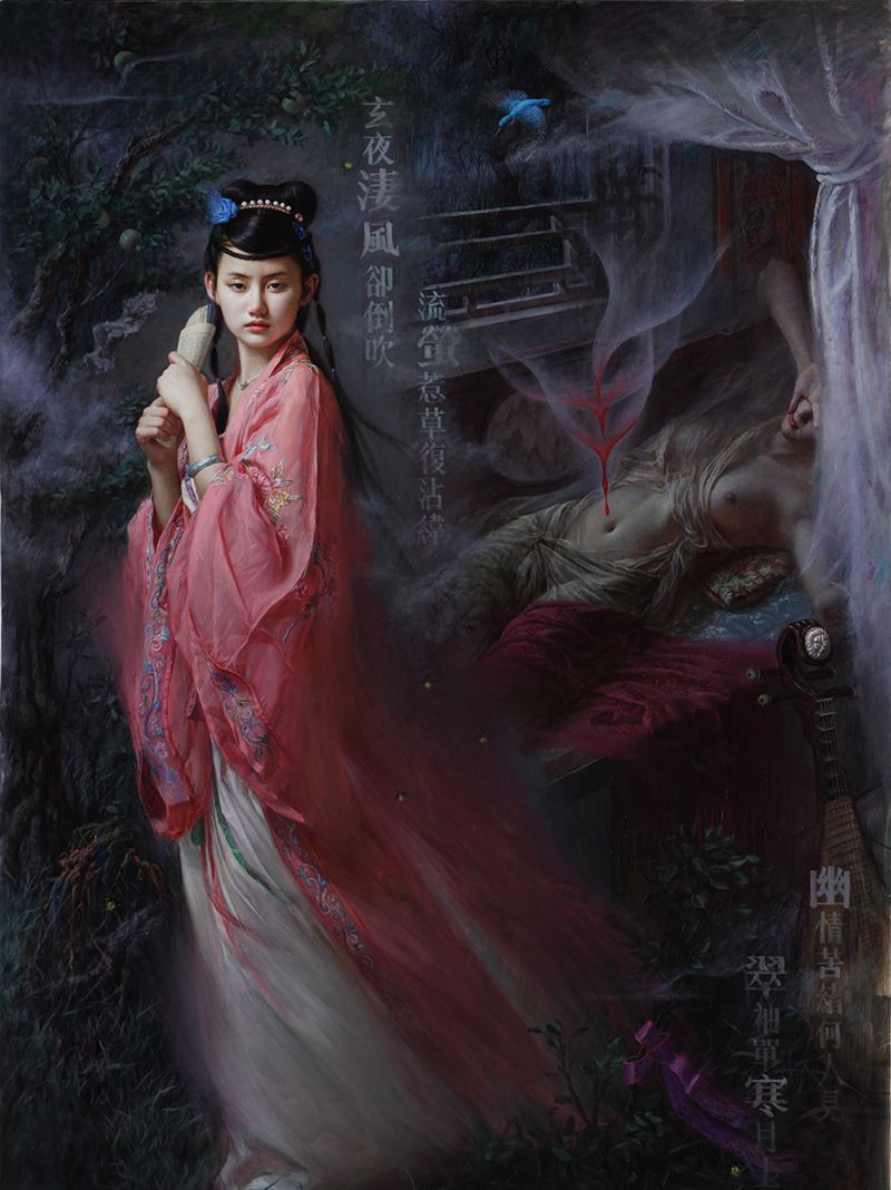 油画聊斋印象丨色彩斑斓的神鬼狐妖群像