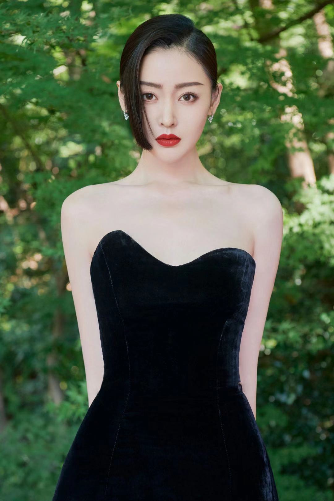 张天爱亮相东京电影节 法式长裙初恋感十足