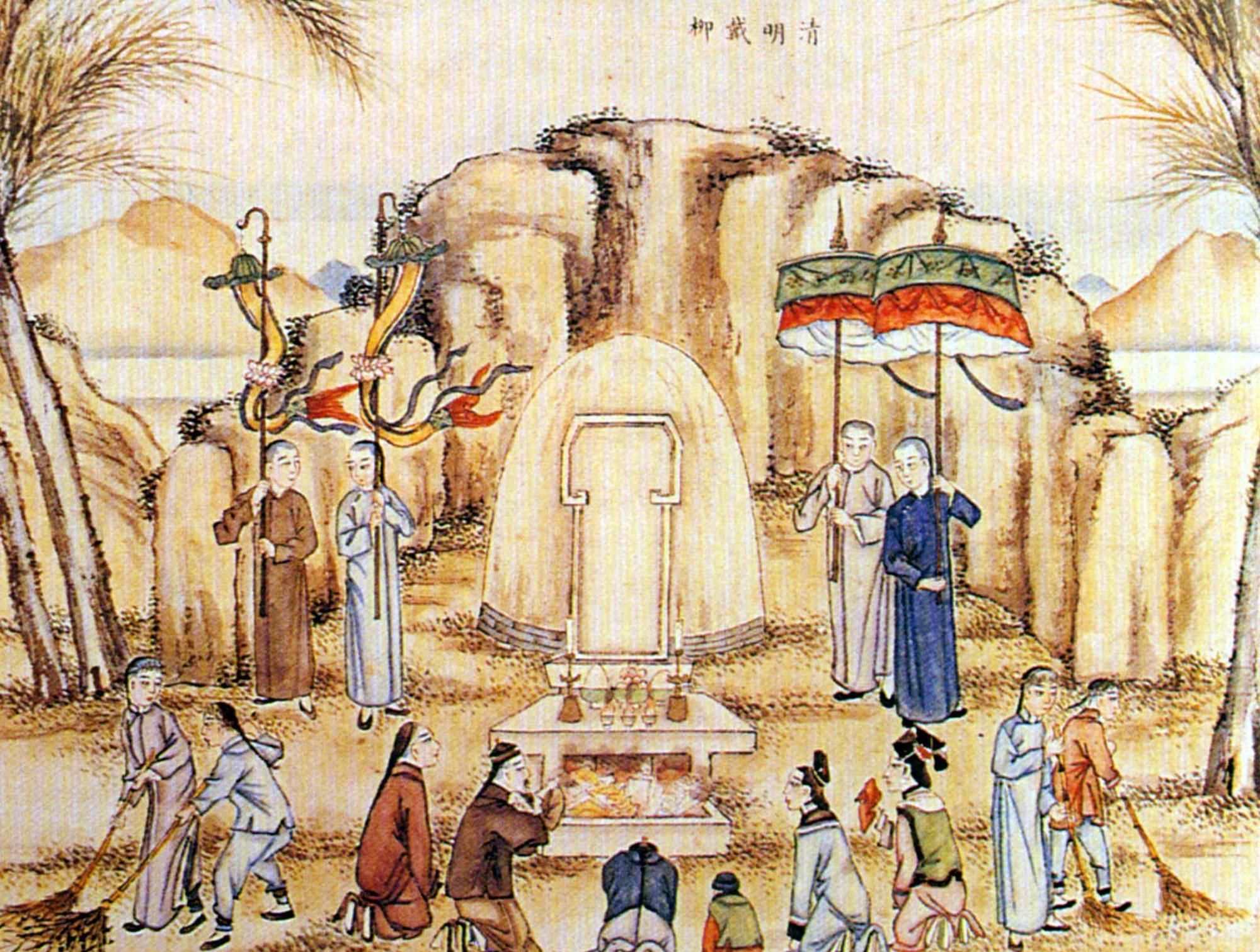 广西壮族自治区,清雍正年间的青花人物故事贯耳扁方壶