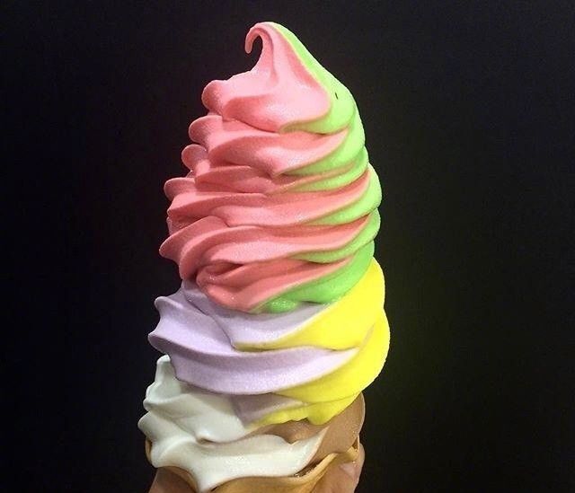 彩色冰激凌,每一个颜色代表一种心情!_高清图集_新浪网