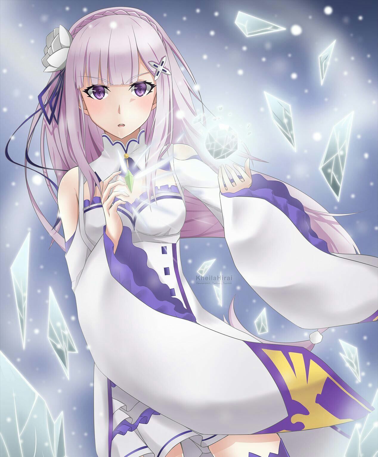 《re:从零开始的异世界生活》第一女主爱蜜莉雅美图集欣赏!