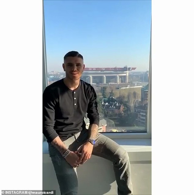 伊卡尔迪为继子祝贺生日