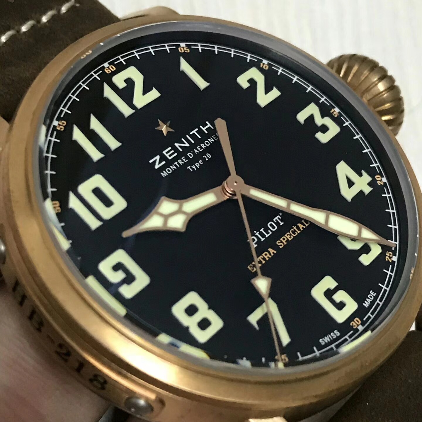 xf真力时青铜大飞,青铜表壳配洋葱把头,现代与复古的完美融合