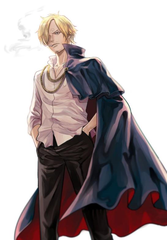 海贼王同人图来一波认真起来的山治帅气指数也是满星的存在