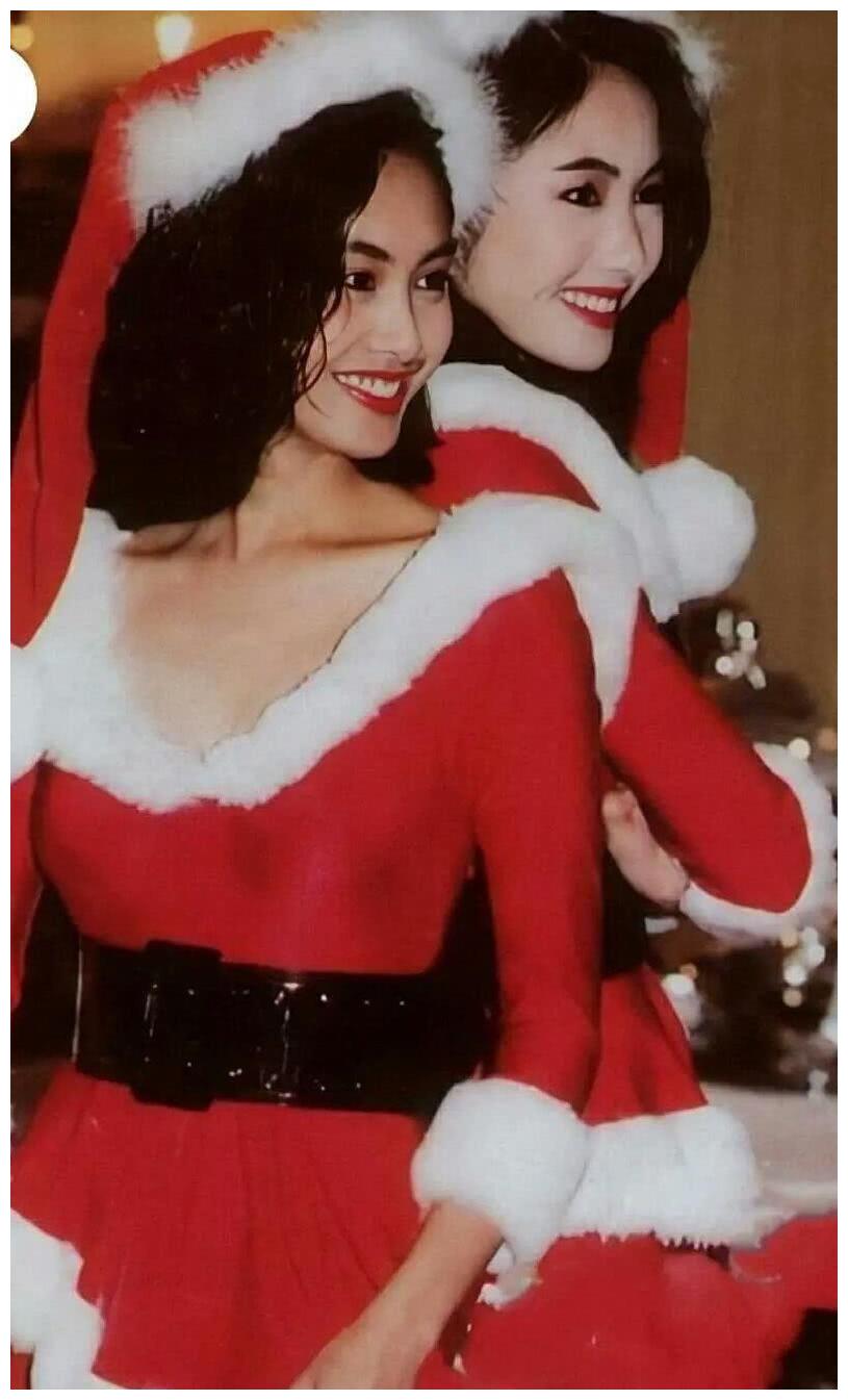 黎姿与众港星合影旧照盘点与朱茵比美竟不相上下