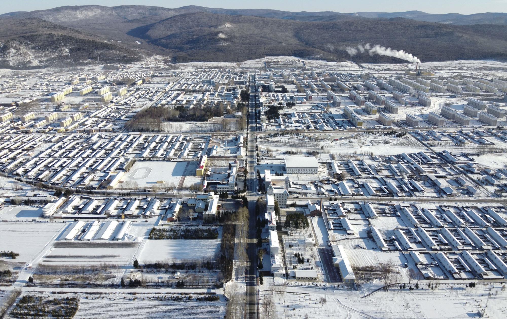 "中国最冷小镇"的极寒风景