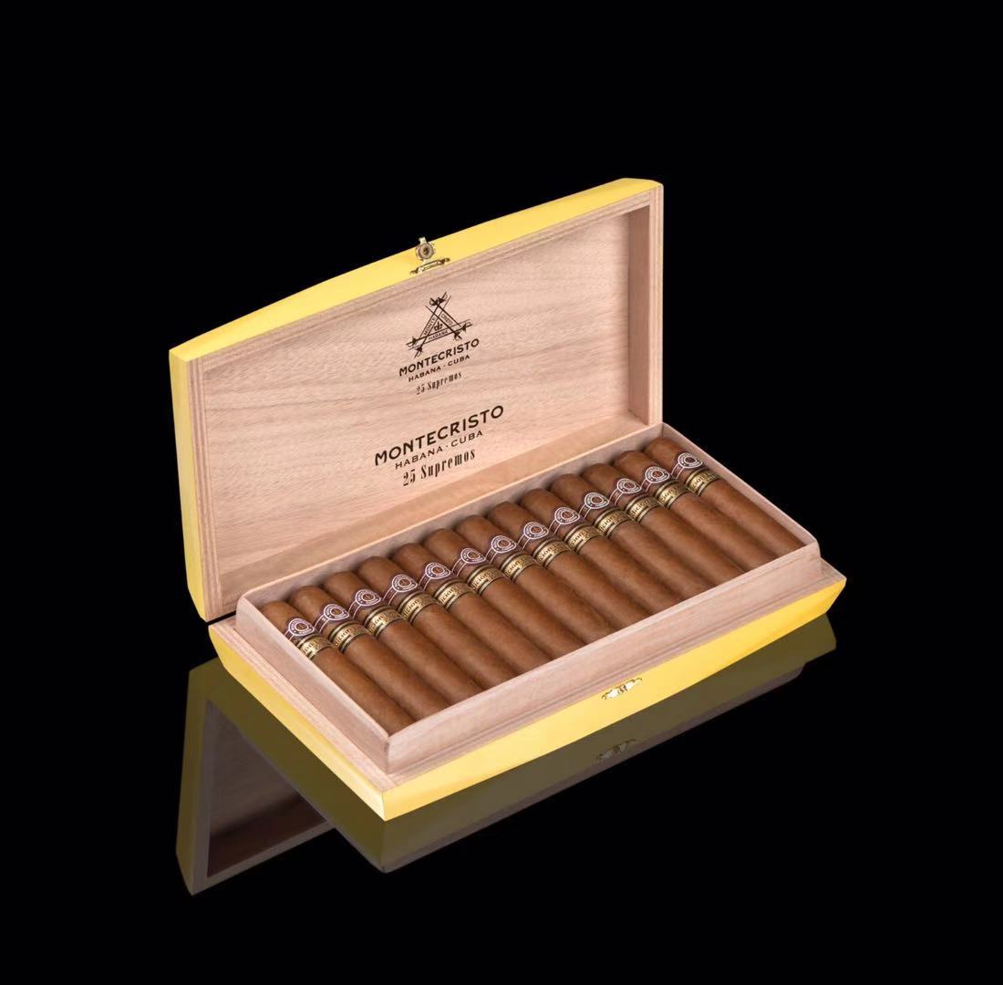 黄色的蒙特至尊包装精美 2019年古巴雪茄节新品谍照