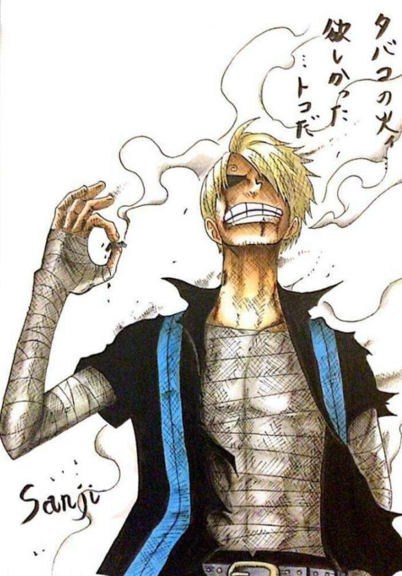 海贼王同人图来一波认真起来的山治帅气指数也是满星的存在