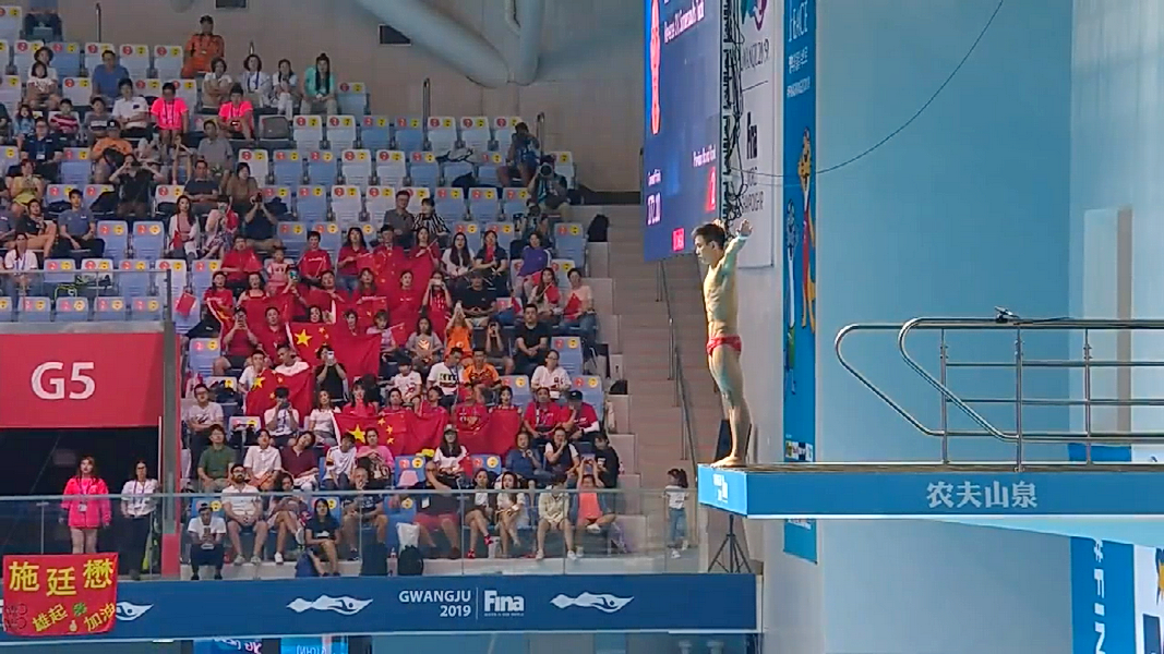 跳水回顾:杨昊刚入水,解说就断定"满分",台下观众沸腾了!