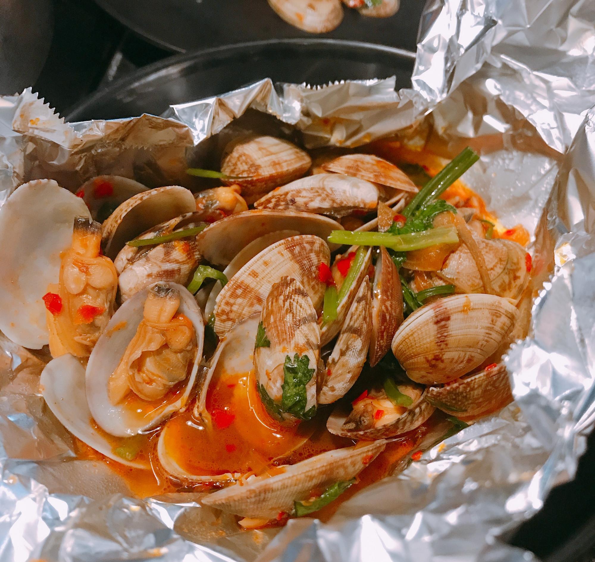 创新特色海鲜——包烧花甲