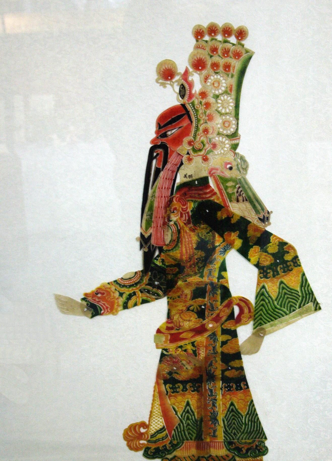 皮影人:三国人物.北京自然博物馆展,北京非物质文