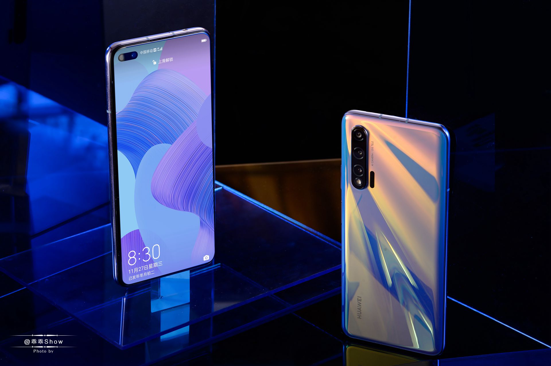 华为nova6手机图赏105前置超广角双摄双模5g自拍神器