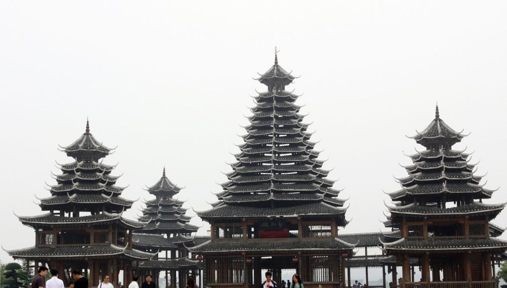 造型美观,工艺精湛的侗族建筑——鼓楼,是世界建筑艺术的瑰宝_高清