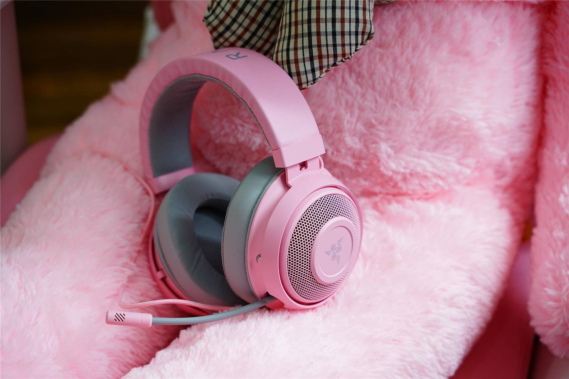 粉色治愈世界——雷蛇粉晶猫耳耳机-2019新款