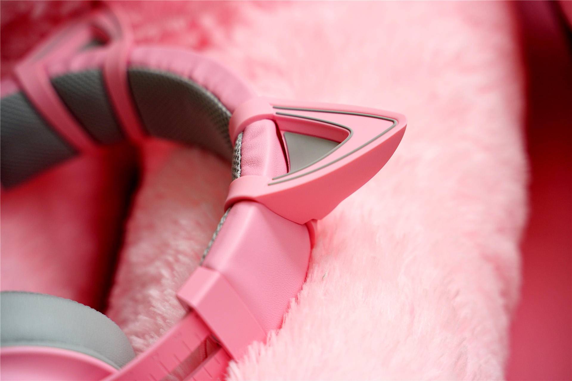 粉色治愈世界——雷蛇粉晶猫耳耳机-2019新款