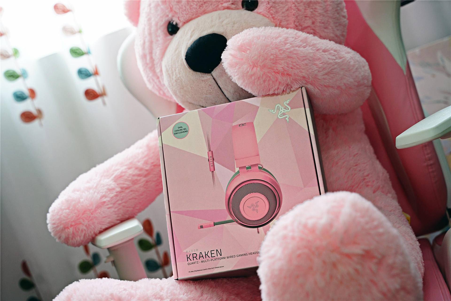 粉色治愈世界——雷蛇粉晶猫耳耳机-2019新款