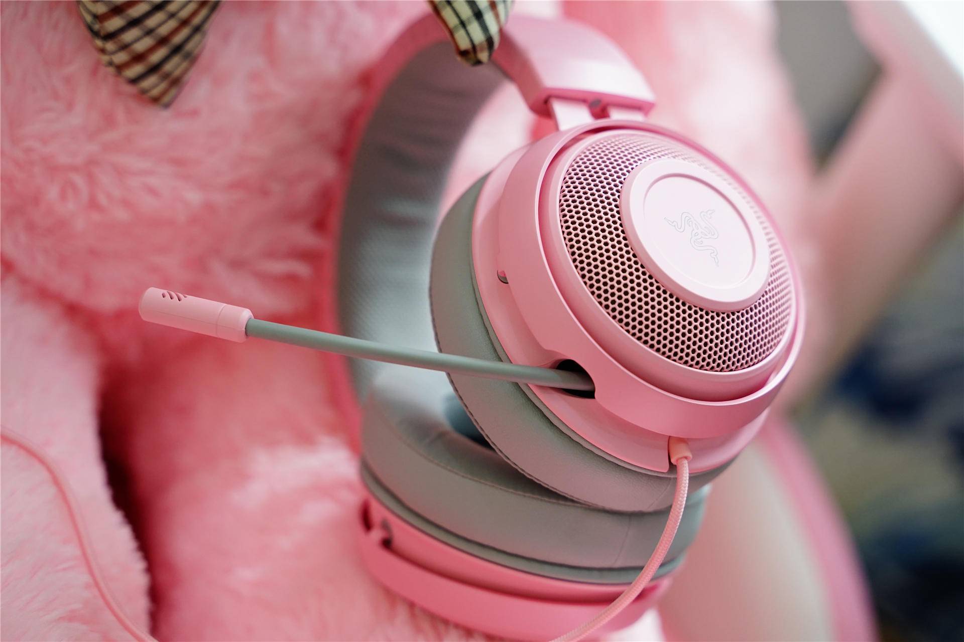 粉色治愈世界——雷蛇粉晶猫耳耳机-2019新款