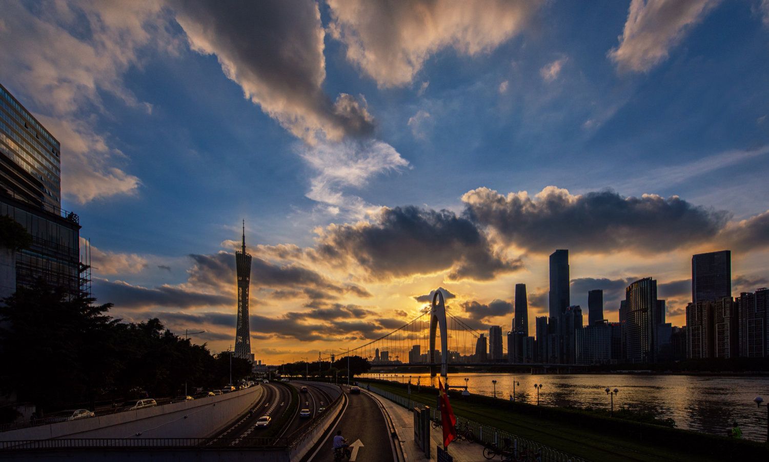 风光摄影:大美广州日落_高清图集_新浪网