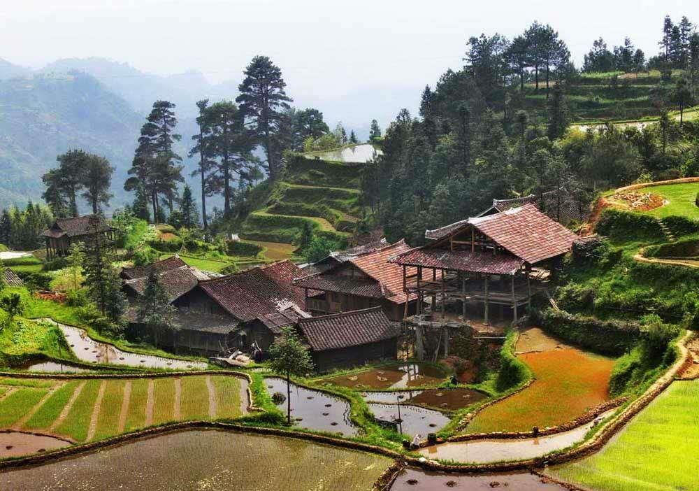 原始自然风光广西融水县元宝山