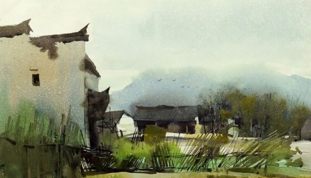 色彩诗意 意蕴秀美 平龙水彩风景画作品欣赏 色彩诗意 意蕴秀美 平龙水彩风景画作品欣赏