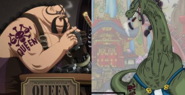 海贼王长脖怪卡库vs奎因长颈鹿和腕龙打起来你更看好谁