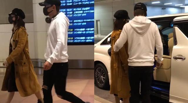 网友机场偶遇张杰夫妇手牵手, 张杰扶着谢娜上车太齁甜了