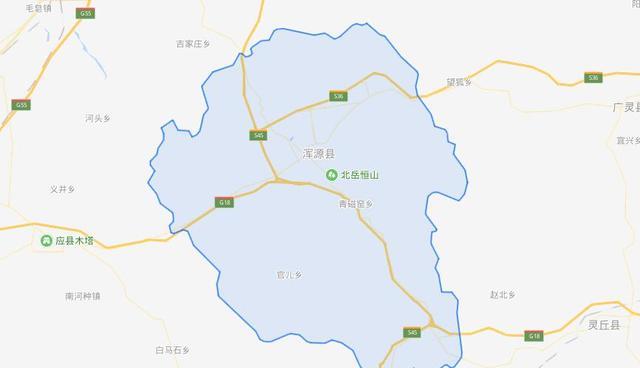 山西大同一个县,4条高速公路过境,拥有北岳恒山景区