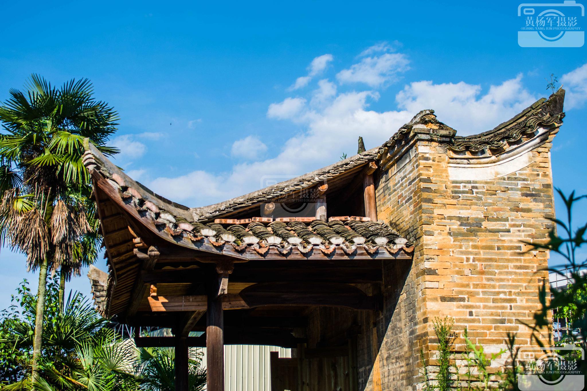 于都县安河村的青砖老房