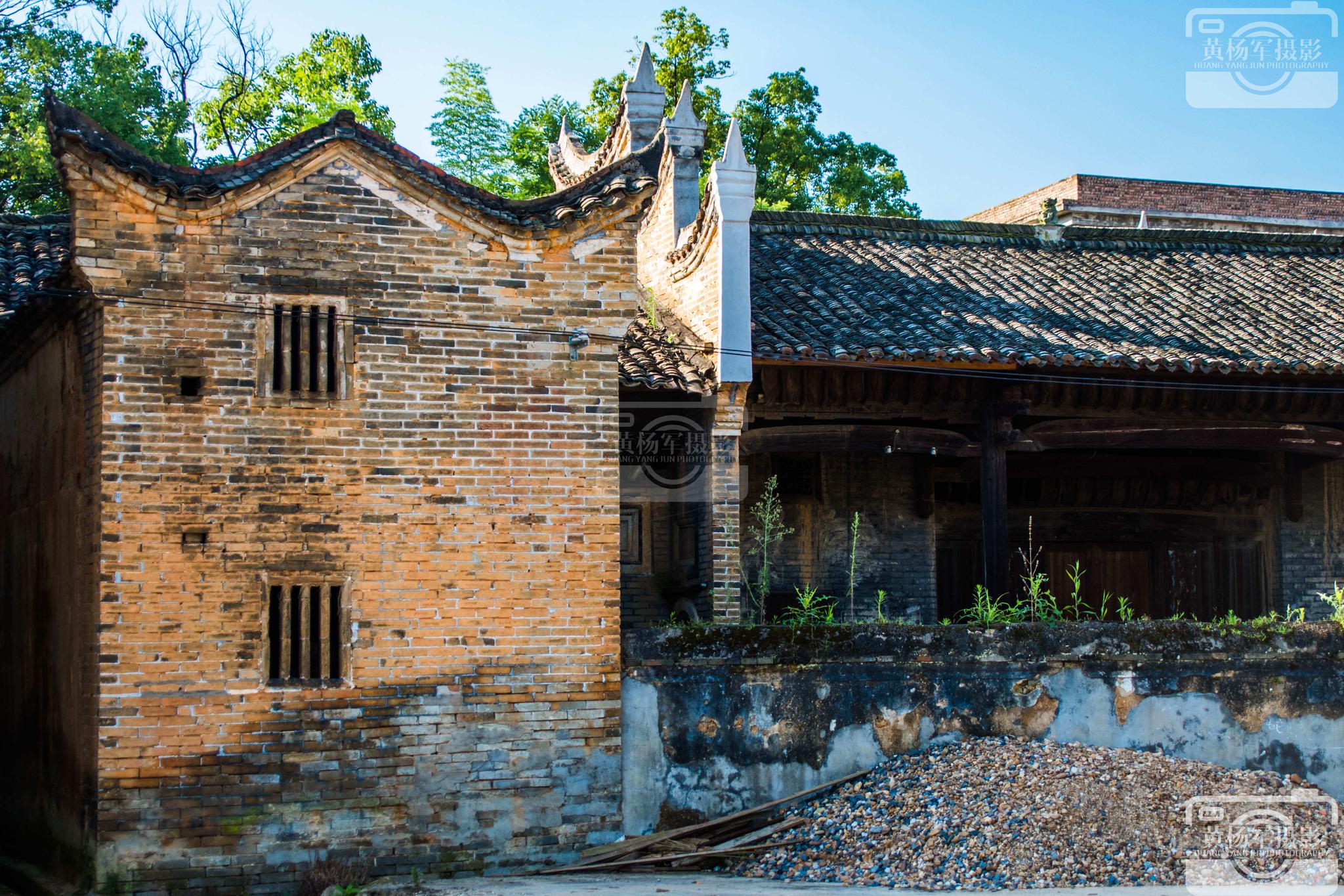 于都县安河村的青砖老房