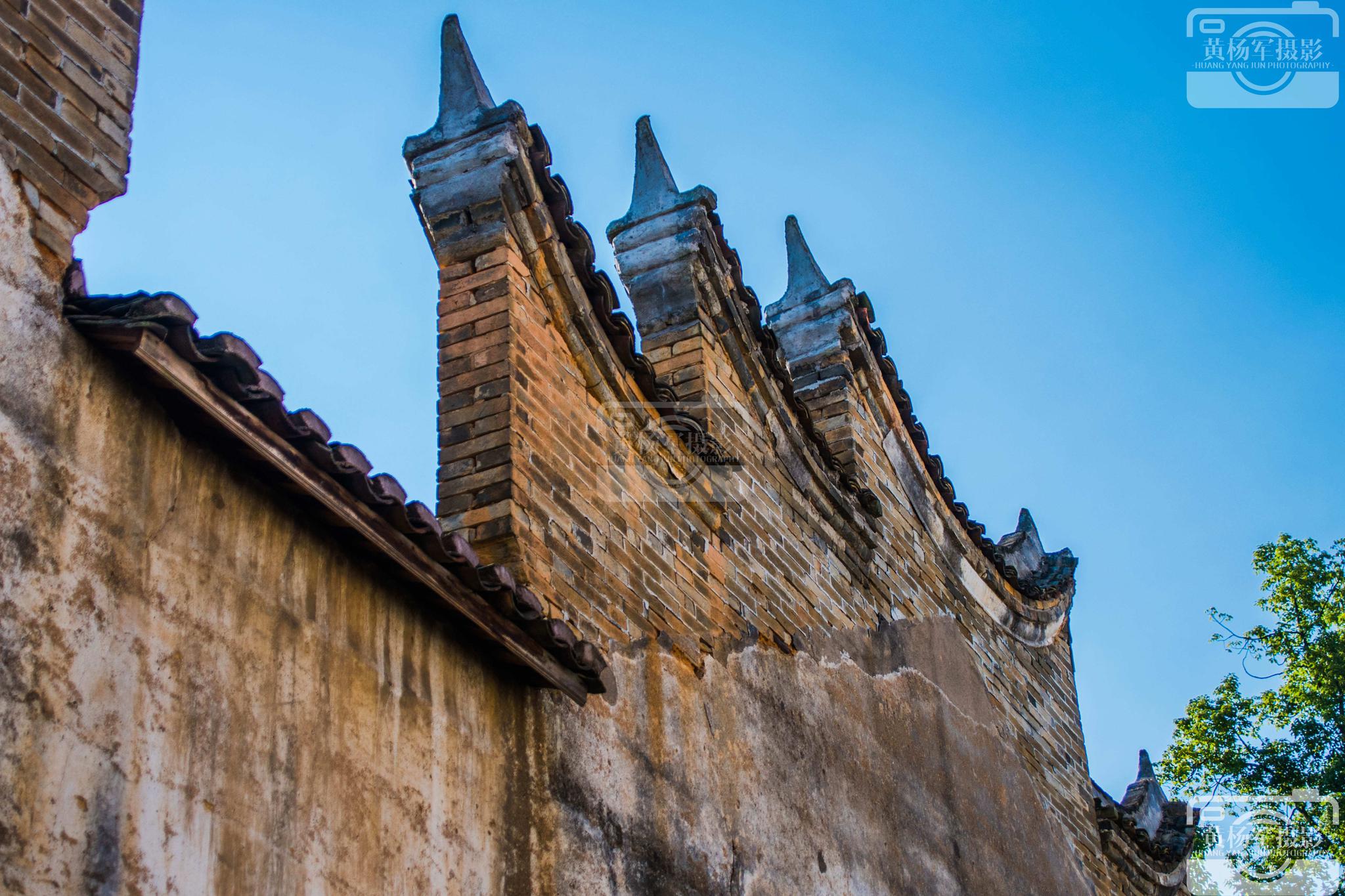 于都县安河村的青砖老房