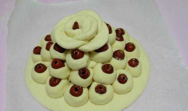 腊月二十八发面蒸馍馍好看又好吃的枣山馍寓意美好团圆