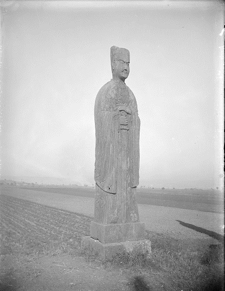 河南省巩义市老照片,外国人拍摄100年前的宋陵(1910年)