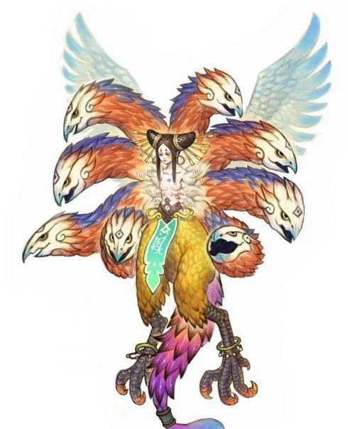 山海经异兽录:你能通过图片 叫出这些异兽的名字吗九凤山海经·大荒北