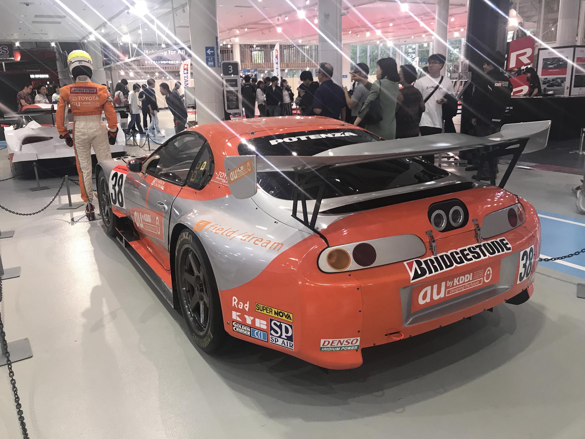 丰田历代supra赛车:au 塞鲁摩 supra 38号 实拍