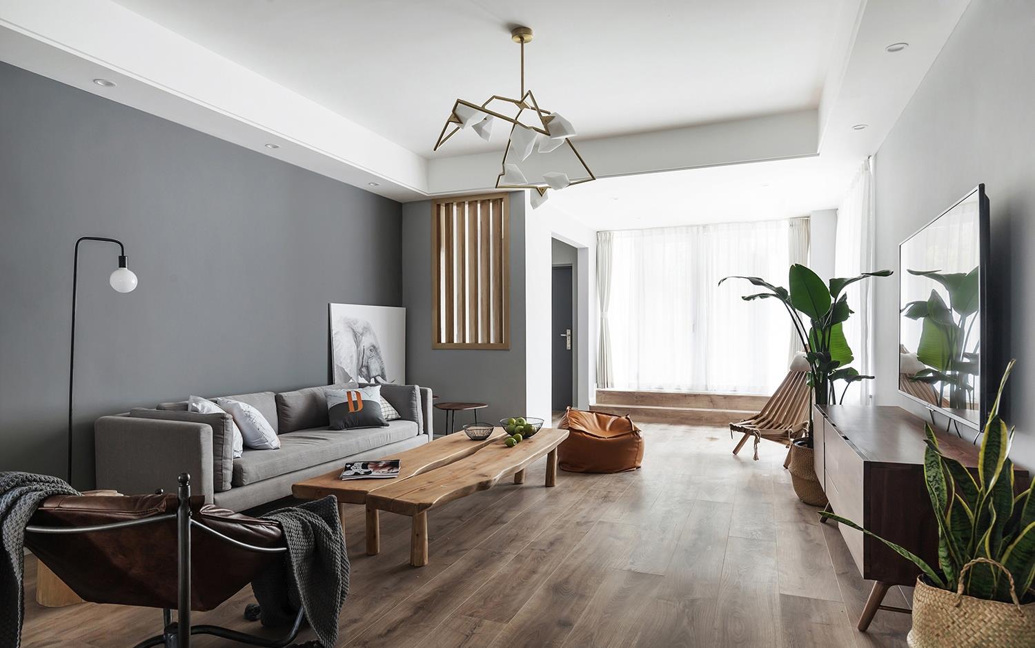 成都装修案例:100平米北欧风格装修效果图