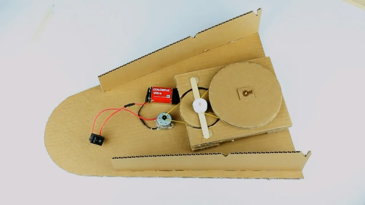 好玩的迷你投篮机,看看手工达人是如何用纸板制作的(图解)