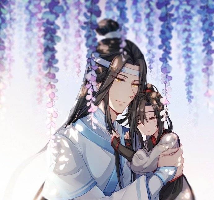 魔道祖师q版人物壁纸忘羡还是不忘秀恩爱啊