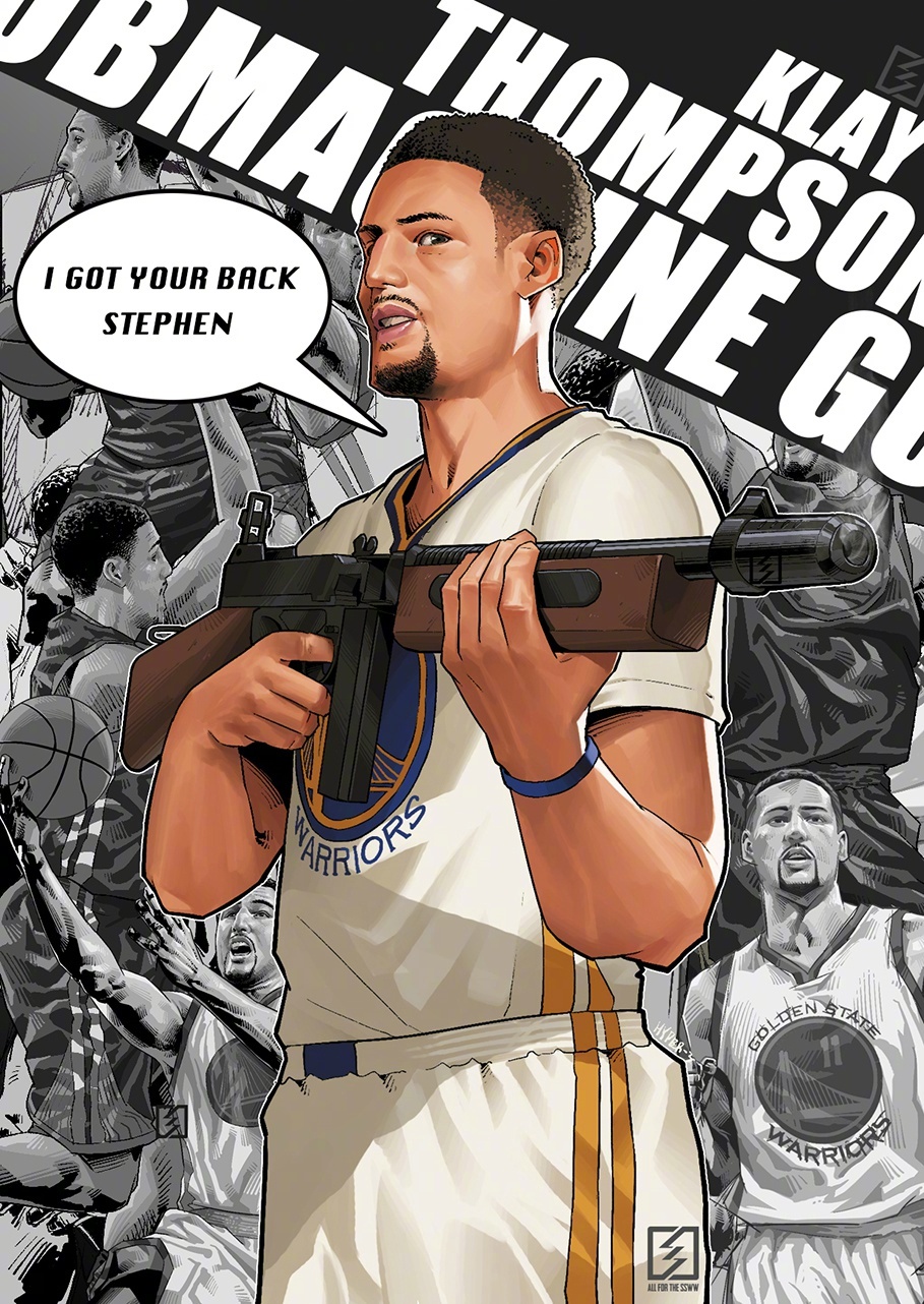 超帅的勇士漫画勇士球迷必收