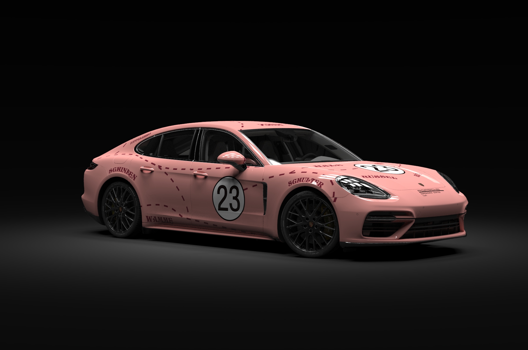 美丽的porsche panamera,是你喜欢的粉猪系列