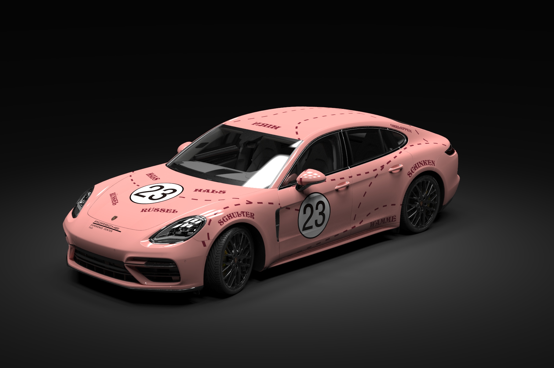 美丽的porsche panamera,是你喜欢的粉猪系列