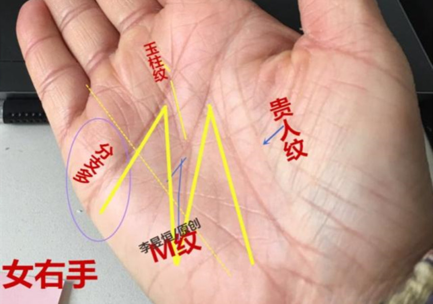 手相：玉柱纹这3种标记，富贵早晚的事情！