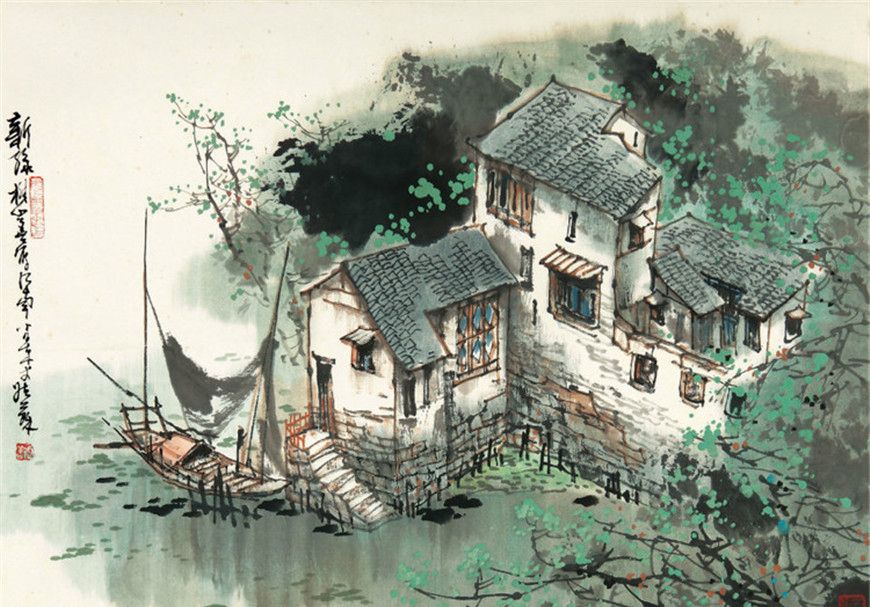 当代画家刘懋善国画风景写生作品欣赏