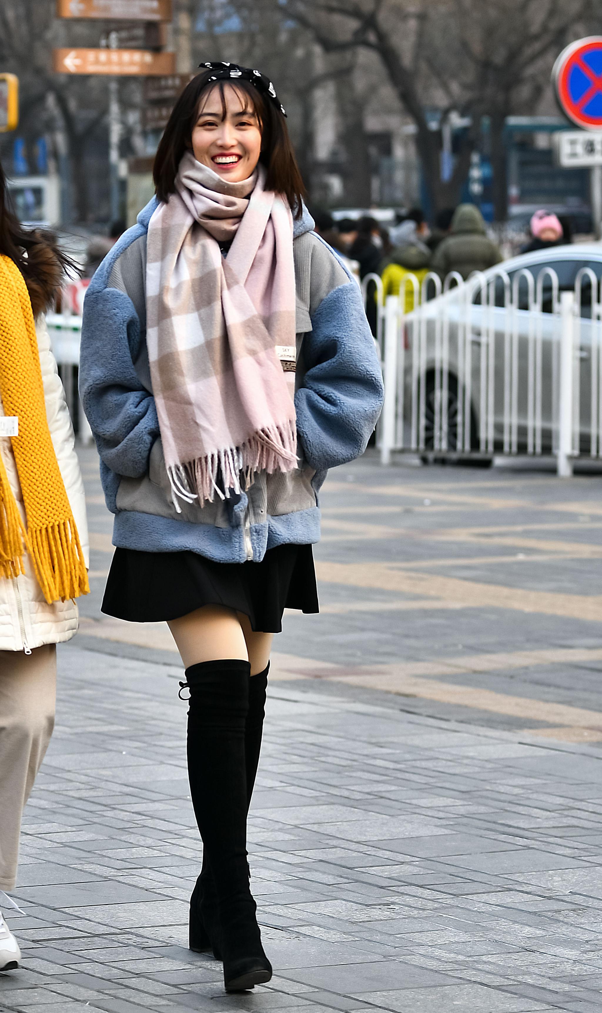 时尚短裤,魅力短裙,冬日里的小姐姐穿搭真俏丽