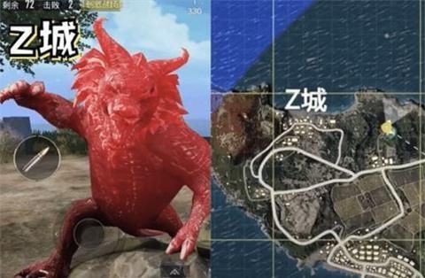 刺激战场：春节一起打年兽，海岛图年兽14个分布点，很多人不知道