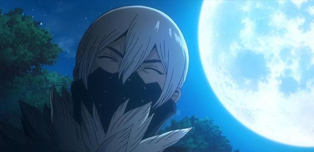 动画版石纪元小boss冰月登场有枪就能开挂秒杀金狼