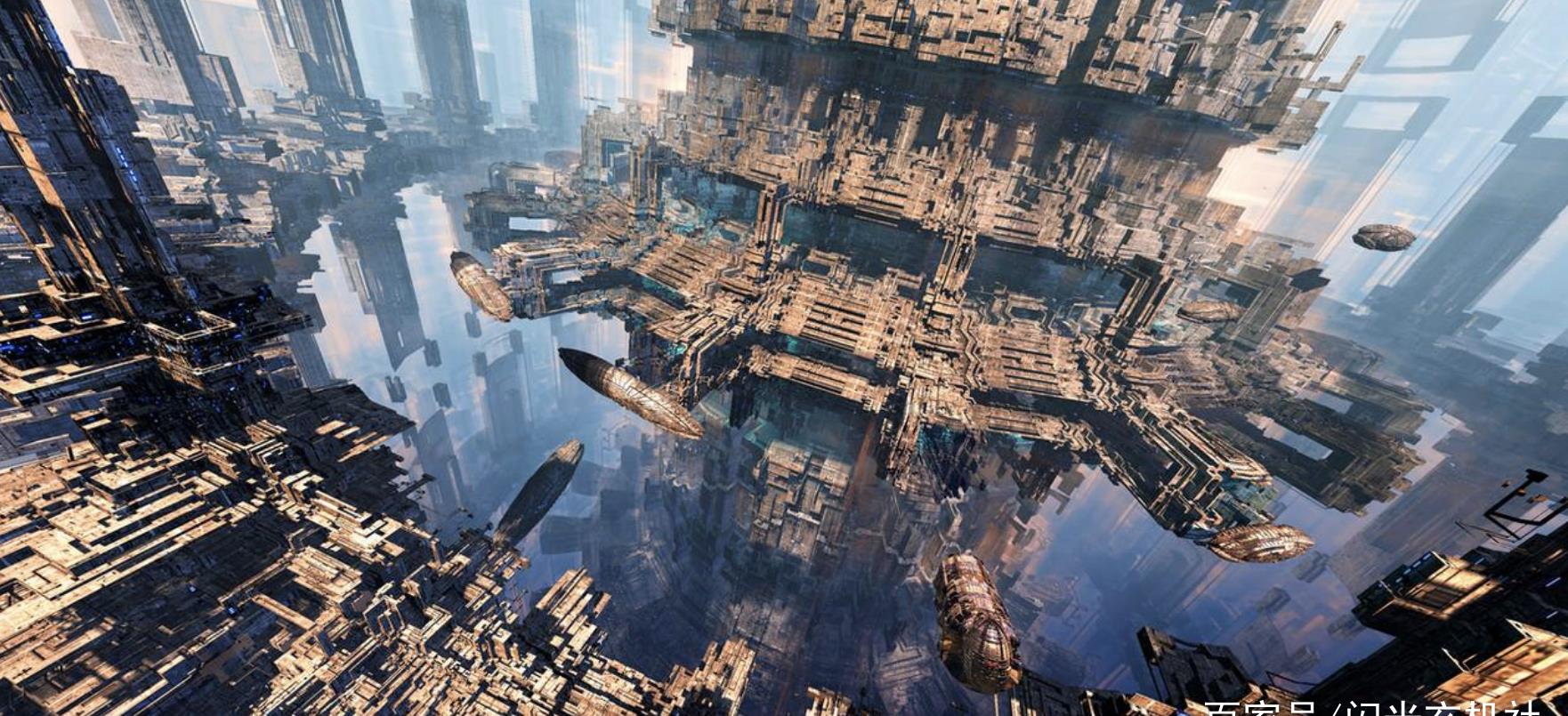 科幻小说动漫插画:"虚妄宇宙"中的庞大星空舰队-情景原画