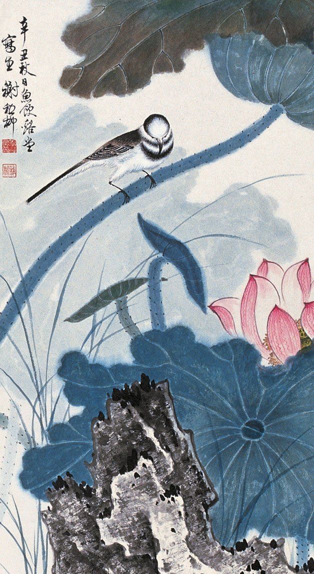 传世经典:纵笔放浪墨彩交融,谢稚柳花鸟作品欣赏