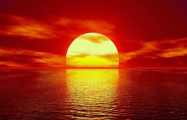 为什么太阳早上大中午小