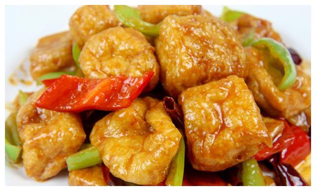 家常烧豆泡,滑嫩爽口,浓郁多汁,味道比肉还要好吃|豆腐泡|家常|红椒