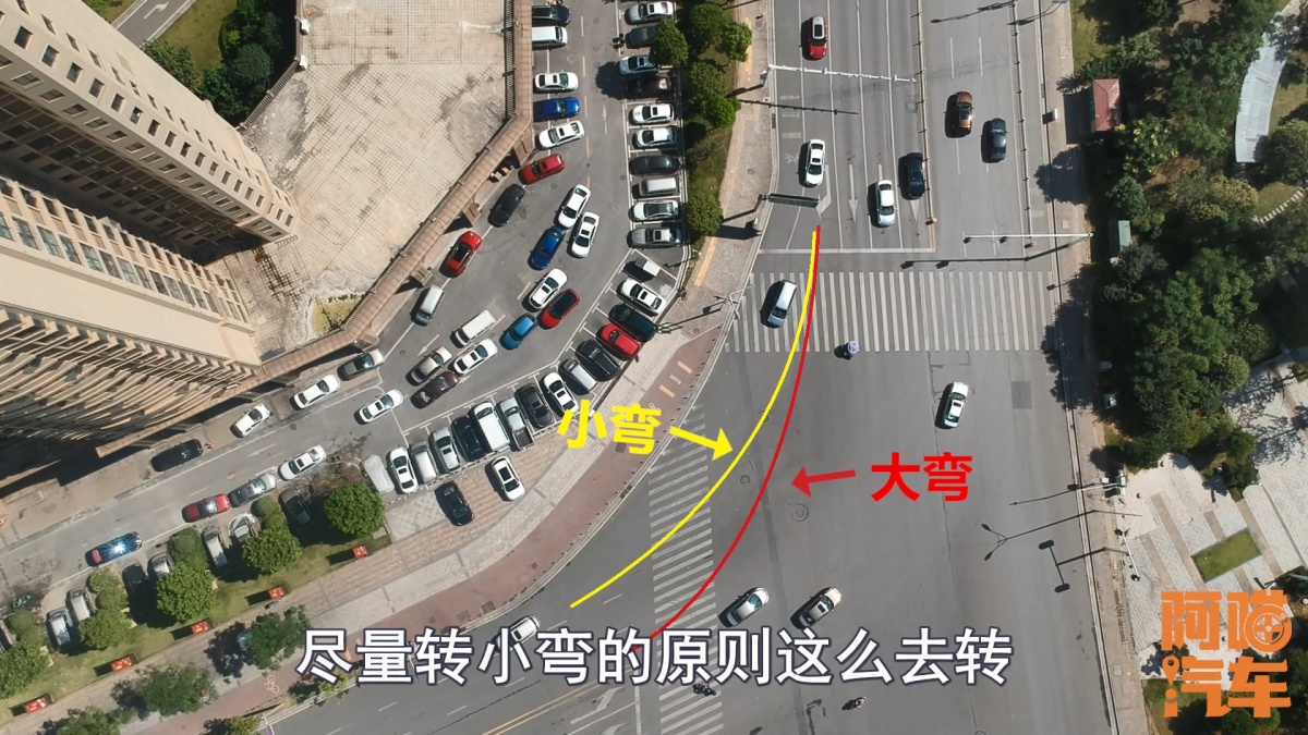 右转转小弯左转转大弯,究竟有什么道理?喵哥用无人机拍给你看